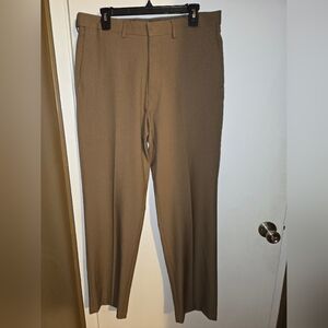 Haggar Classic Men's Brown Dress Pants 34 X 32